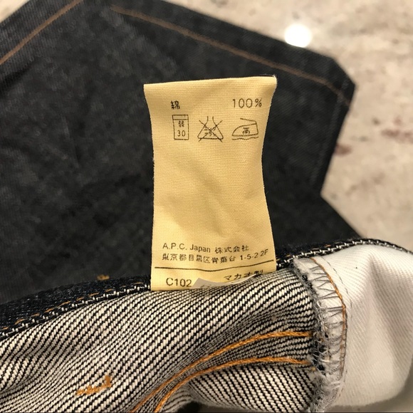 NEW APC New Standard Jeans 32 Raw Indigo Straight - Picture 7 of 8